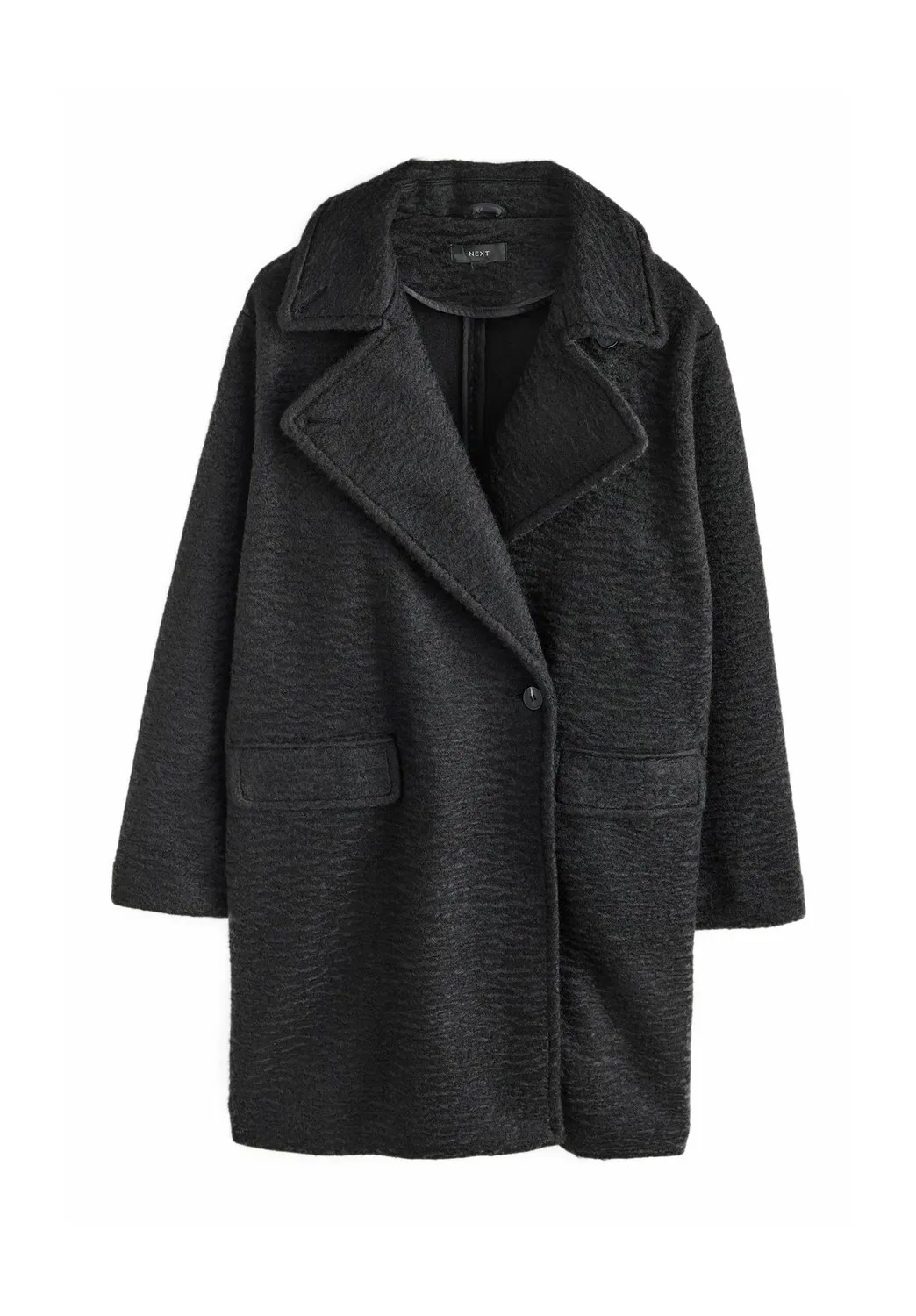 Укороченный крой - длинное пальто Revere - короткое пальто Next, Black