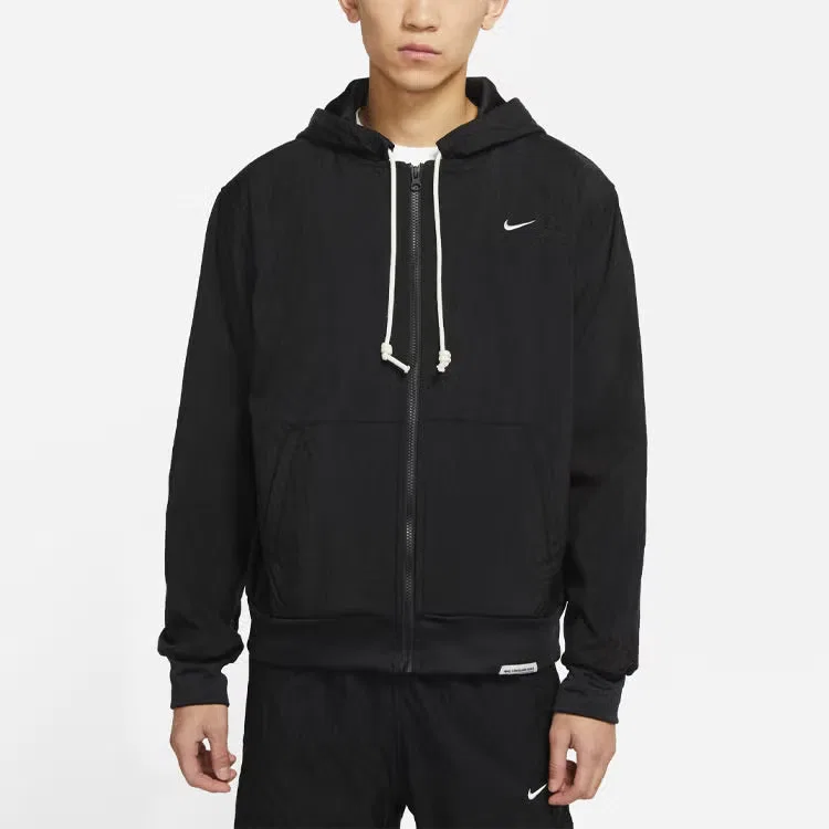 Худи на молнии с капюшоном Standard Issue Nike, черный — фото 3