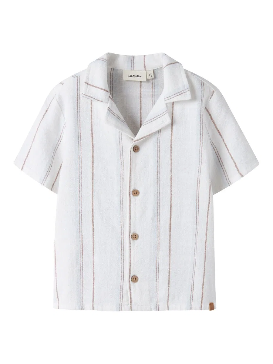Рубашка на пуговицах Lil'Atelier Comfort fit, белая