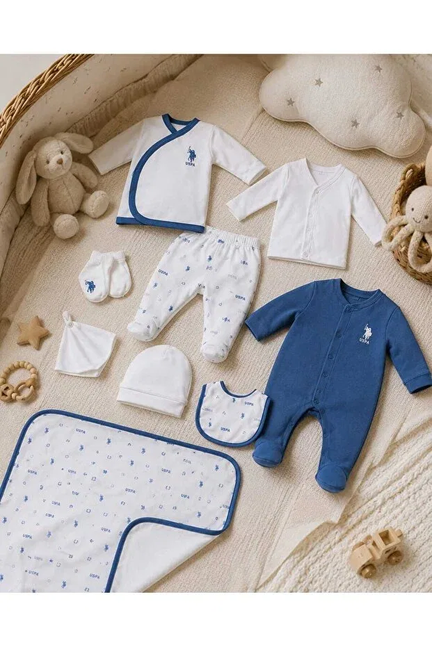 Детский комплект одежды для новорожденных хлопковый Pamloli Kids, Blue — фото 2