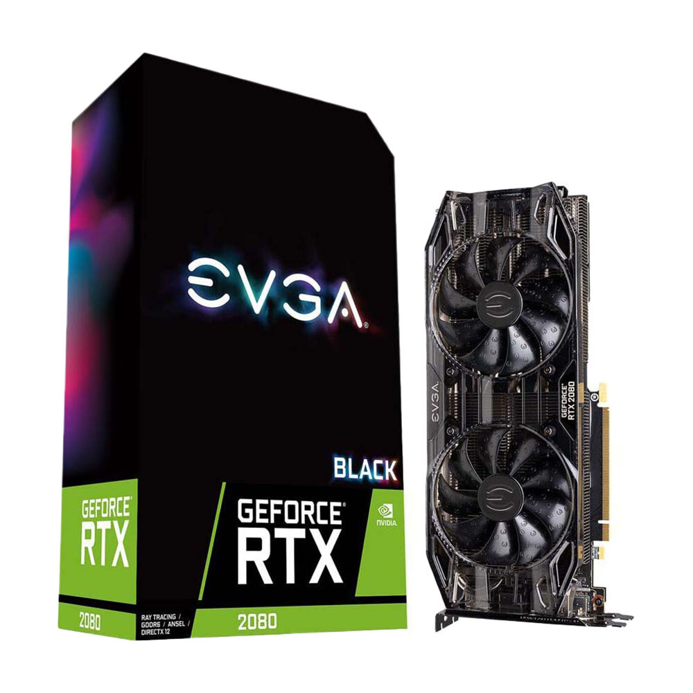 

Видеокарта EVGA GeForce RTX 2080 Black, 8GB GDDR6, 08G-P4-2081-KR