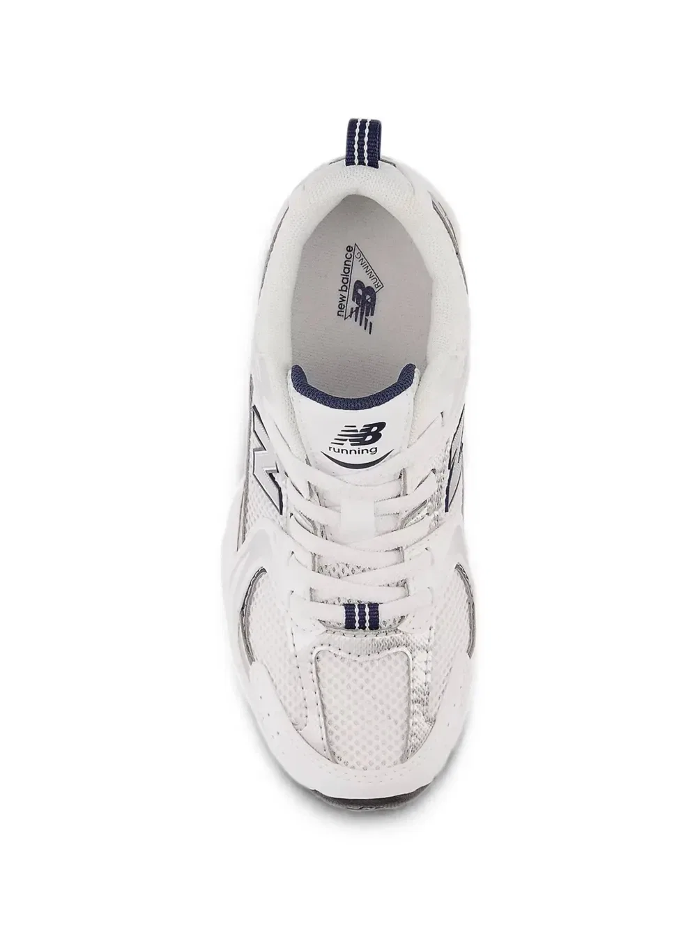 Детские кроссовки New Balance Kids 530 на шнуровке-резинке, белый — фото 3