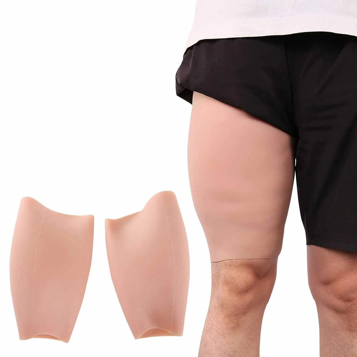 Накладки на икры силиконовые, CRODRES, 1 пара, Skin Tone
