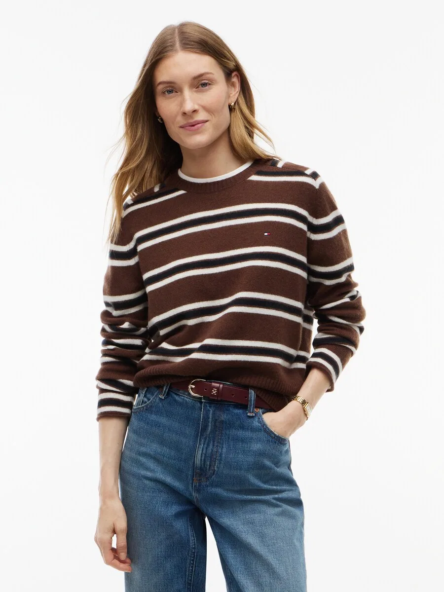 Свитер TOMMY HILFIGER коричневого цвета — фото 2