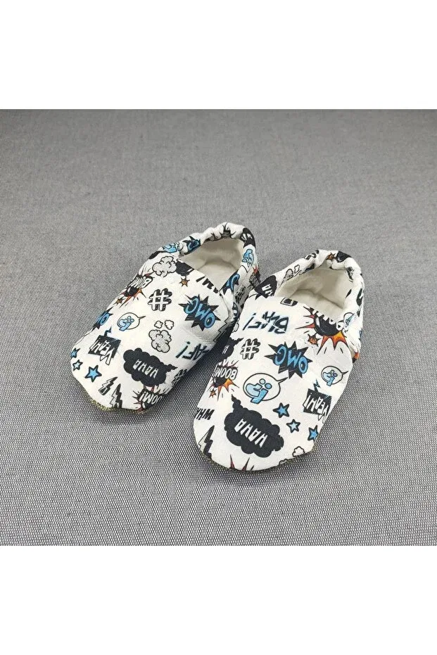 Детские пинетки для новорожденных с эластичной шнуровкой Era Loove Bebe, White — фото 3