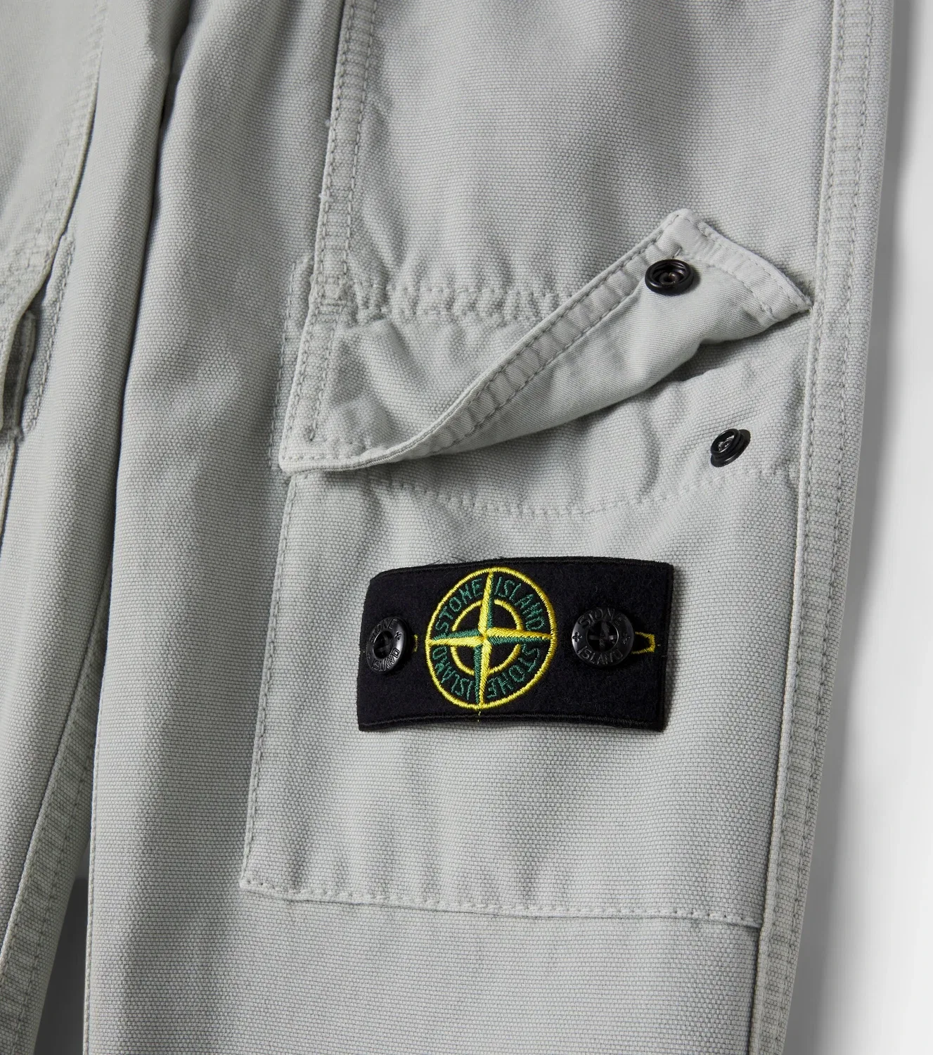Брюки-карго хлопковые Compass Stone Island Junior, серый — фото 3