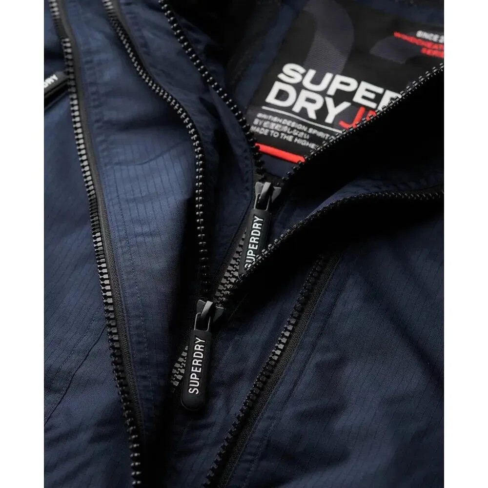 Мужская ветровка с капюшоном Superdry Mtn, Blue — фото 2