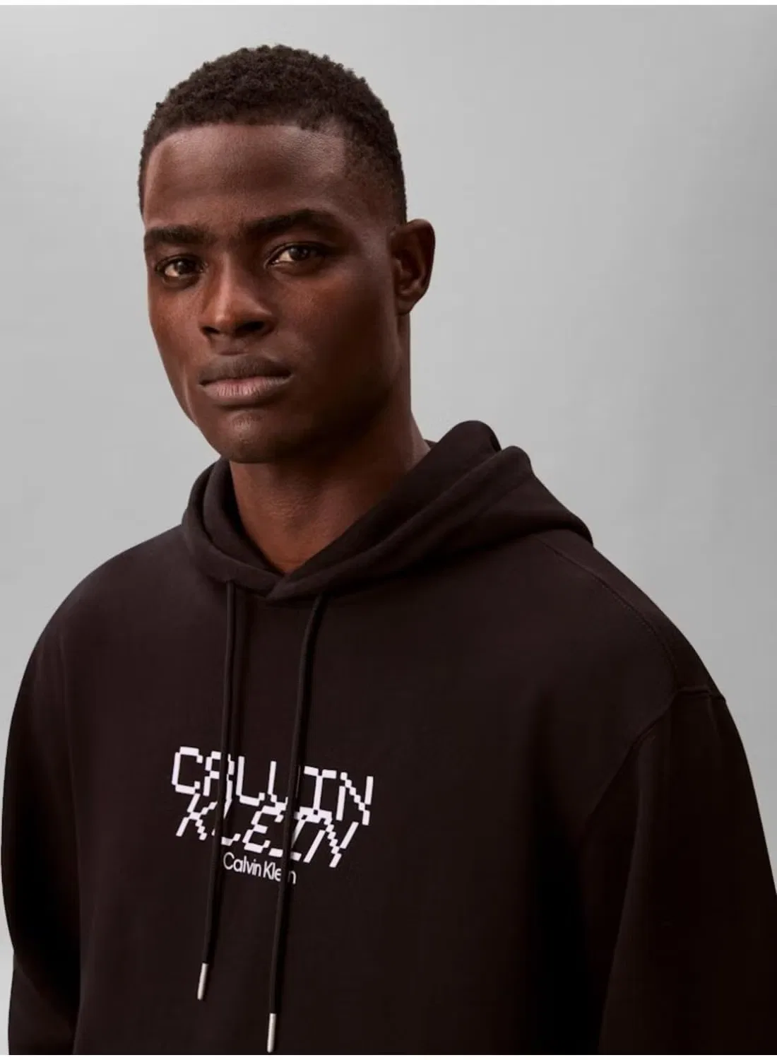 Свитшот с принтом Graphic fleece Calvin Klein, черный — фото 4