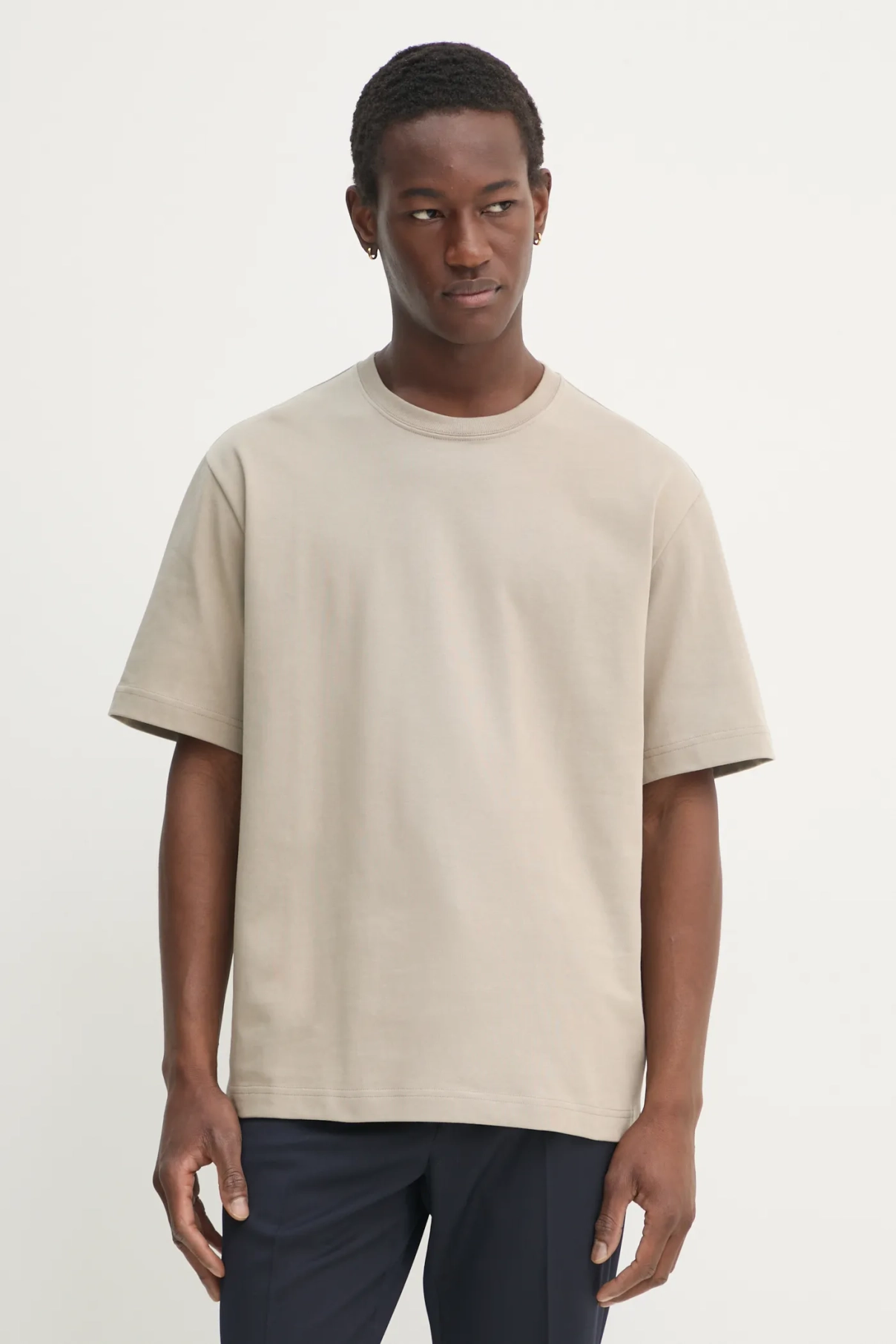 

Хлопковая футболка Filippa K, бежевый