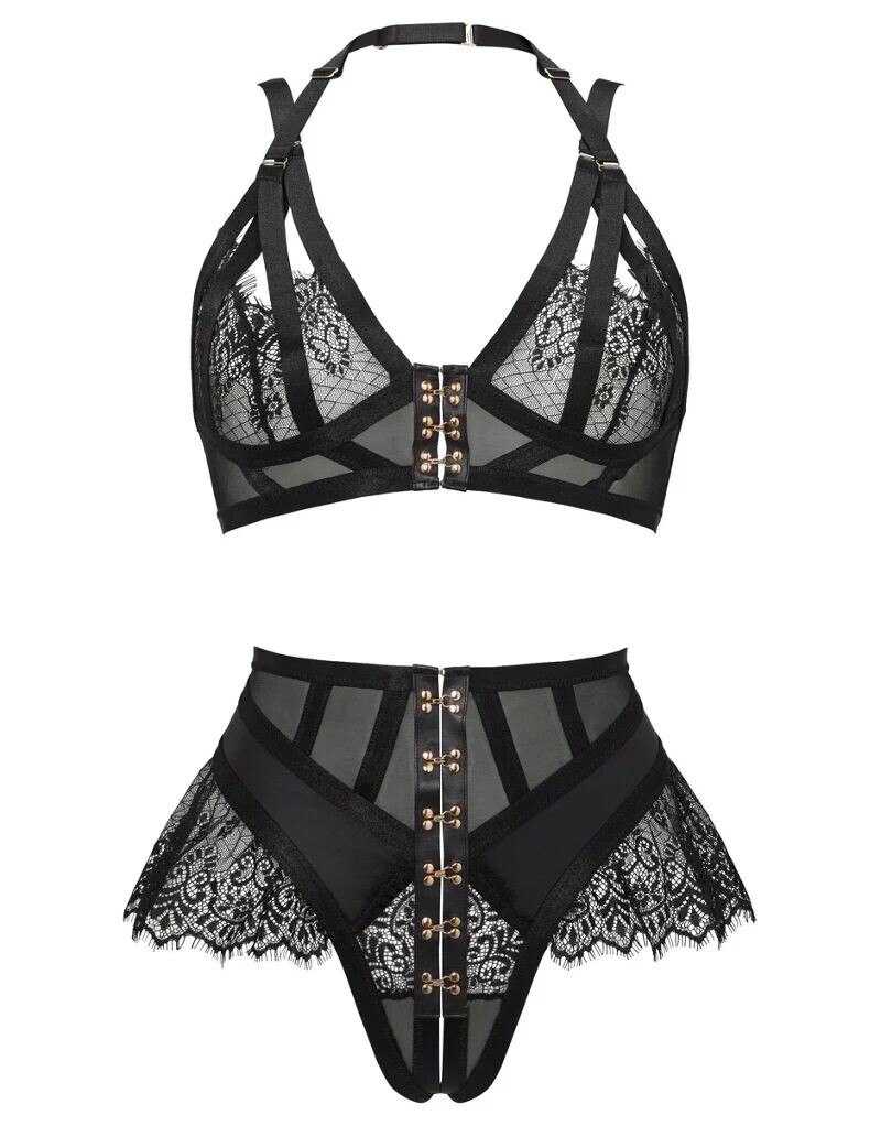 

Черный комплект с вырезами Ann Summers Valentines Exuberant