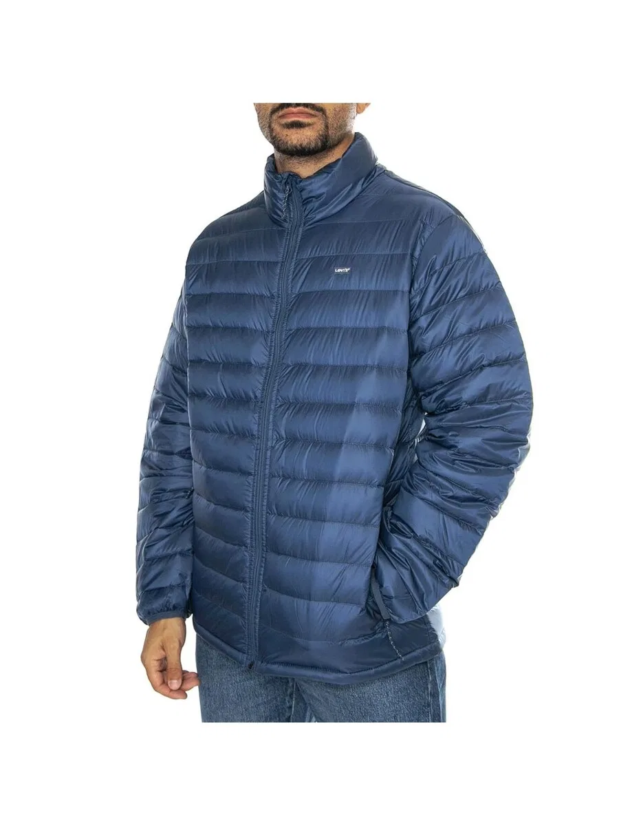 Куртка LEVI'S межсезонья 'Tobal Down Packable Sargasso Sea Blue' синего цвета