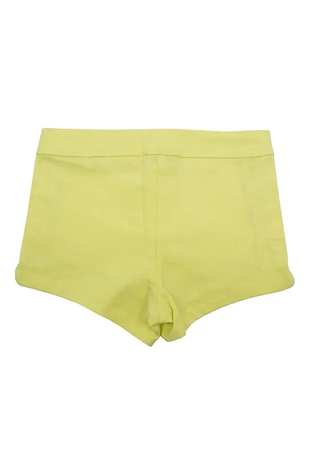 Детские шорты для девочек хлопковые Organic Embroidered Yellow Summer Girls' Shorts Ozmoz By Mukadder Özden, Yellow — фото 4