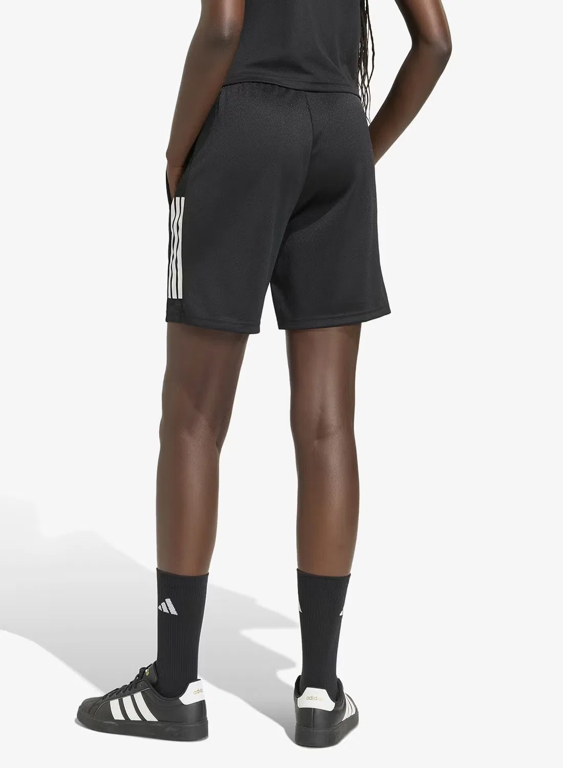 Шорты спортивные с технологией Climacool Sereno Cut 3-Stripes Adidas, черный — фото 2