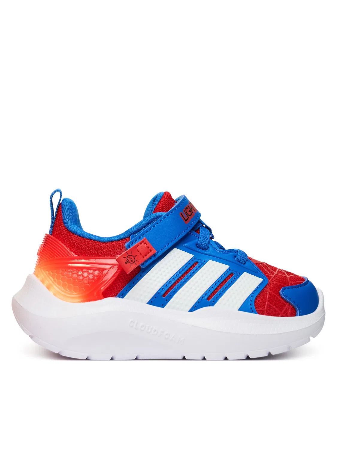 Кроссовки для мальчика Marvel Lightorama Spider-Man Adidas, синий — фото 4