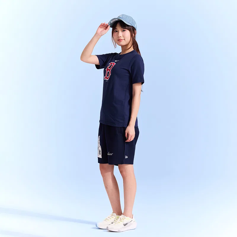 Детская футболка с принтом Nike x MLB Collaboration Boston Red Sox Navy Blue, Цвет Navy Blue — фото 4