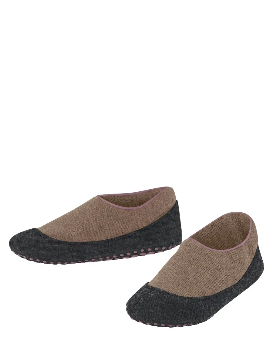 Носки FALKE 'Cosyshoe' в бежевом цвете с пятнистым рисунком