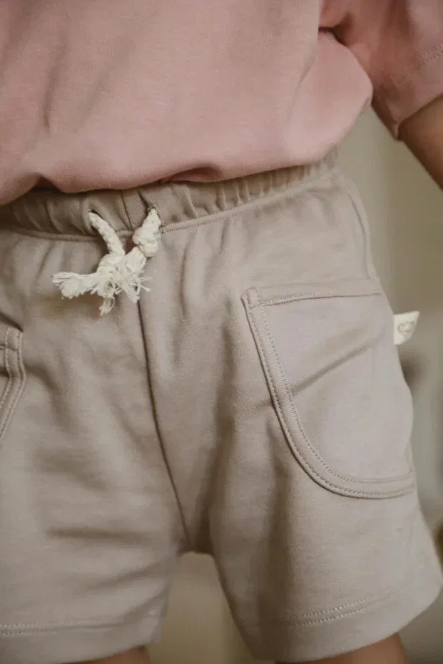 Детские шорты для девочек хлопковые Oh La La Koala For Little Ones, Taupe — фото 3