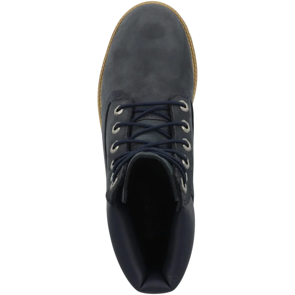 Детские ботинки для мальчиков кожаные 6 in Premium Waterproof Timberland, Blue Medium Blue Nubuck P01 — фото 2