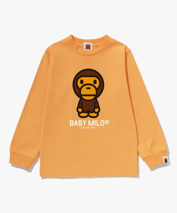 Футболка с длинным рукавом Baby Milo, A Bathing Ape, оранжевый