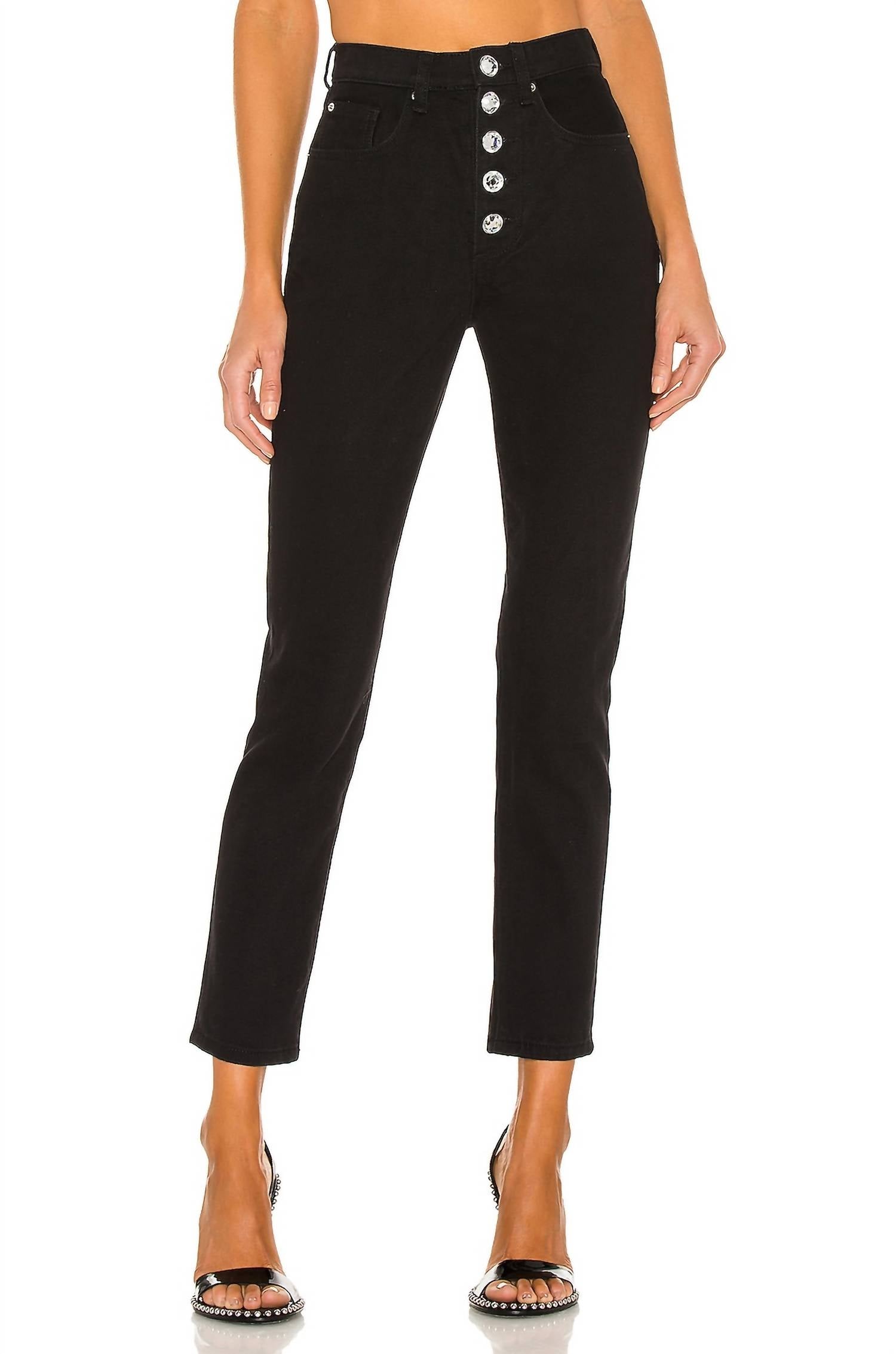 

Джинсы Даниэль Кристал в черном цвете WeWoreWhat