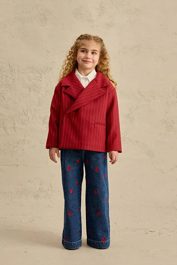Детская куртка для девочек с принтом Fahhar Kids, Red