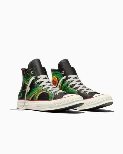 Кеды Converse Chuck 70 x Dragon Ball Z, черный/желтый — фото 3
