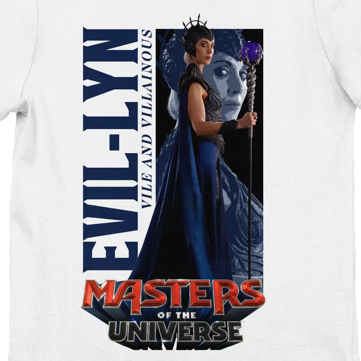 Детская футболка с принтом Evil-Lyn Vile And Villainous Masters of the Universe, White — фото 2