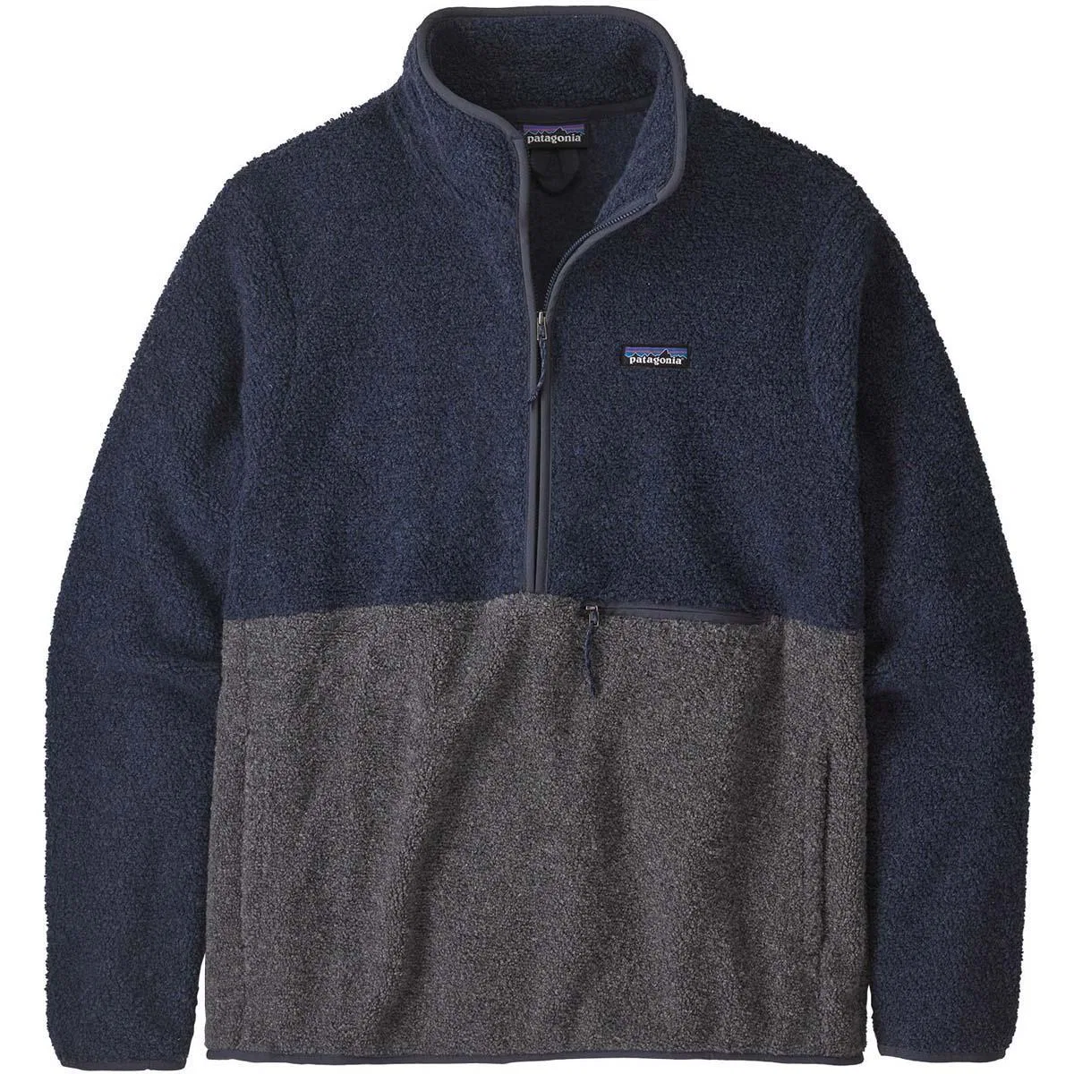 Флисовая кофта с полузастежкой Reclaimed Fleece P/O Patagonia, Smolder Blue — фото 2