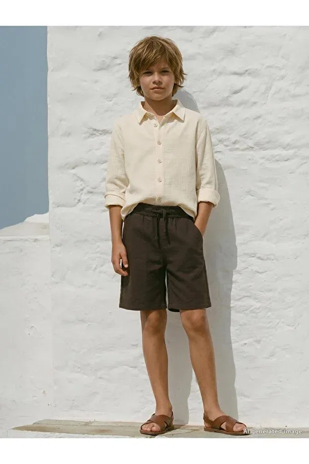 Детские шорты для мальчиков капри Civil Boys, Light Brown