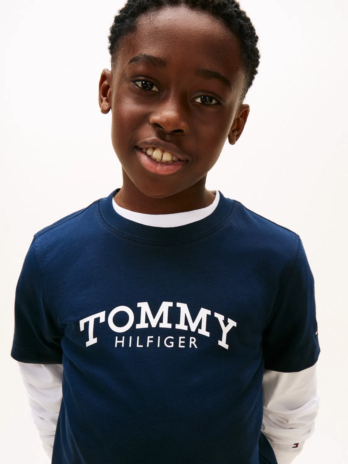 Футболка с логотипом Tommy Hilfiger, синий — фото 4
