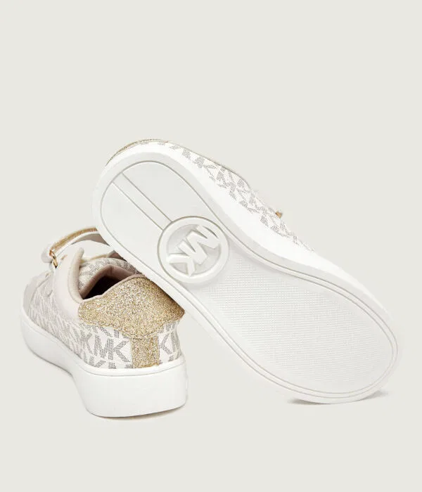 Детские кроссовки для девочек из искусственной кожи Jem Raine Star PS Michael Kors Kids, белый — фото 4