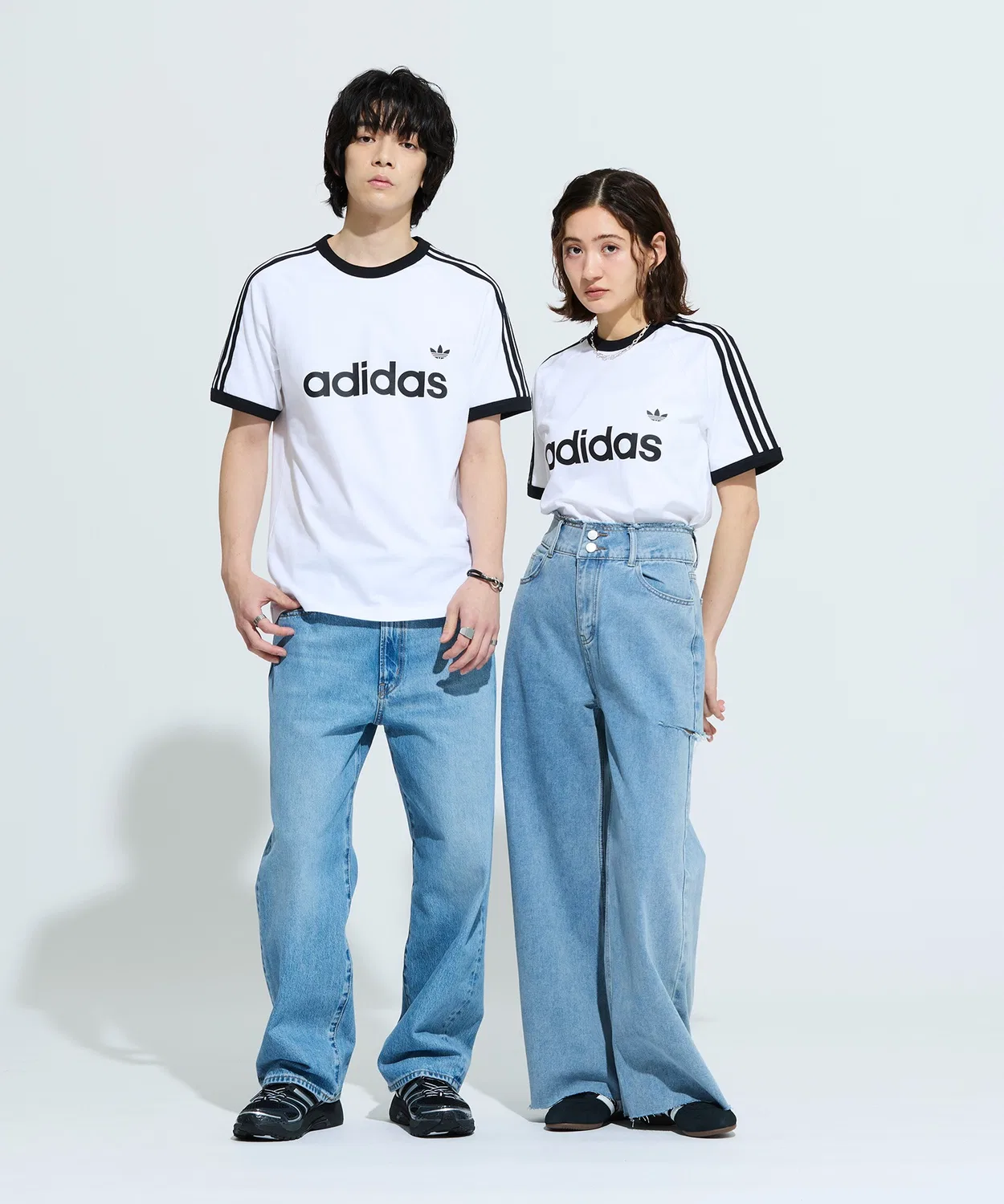 Футболка с длинным рукавомSlim Ringer T-Shirt Adidas Originals, Белый — фото 2