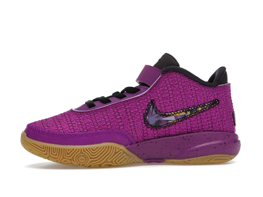 Детские кроссовки для мальчиков Nike LeBron 20 SE, Vivid Purple/Black/Cave Purple/Metallic Gold — фото 3