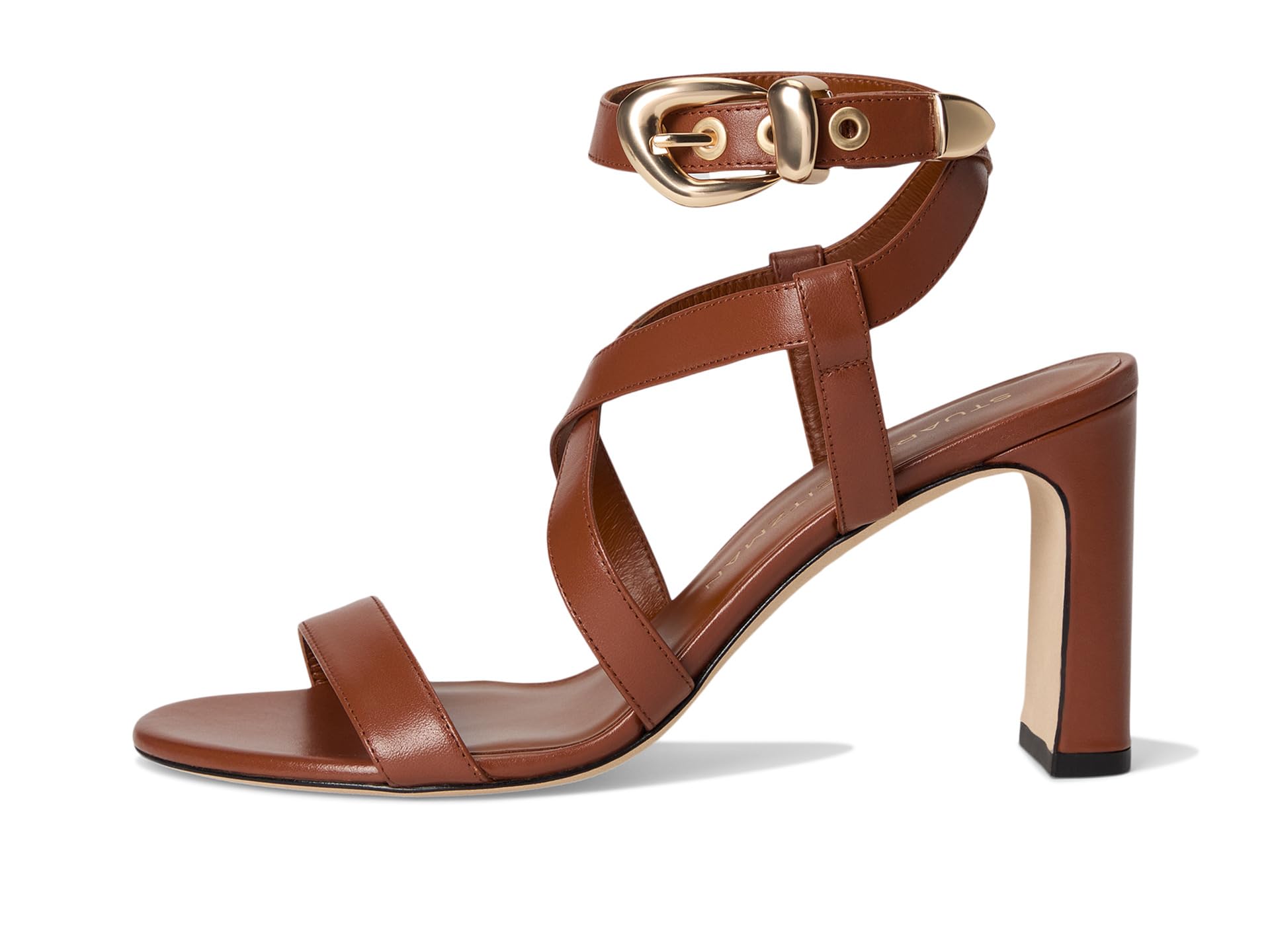 Туфли Stuart Weitzman Maven Block 85, Luxe Saddle — фото 4