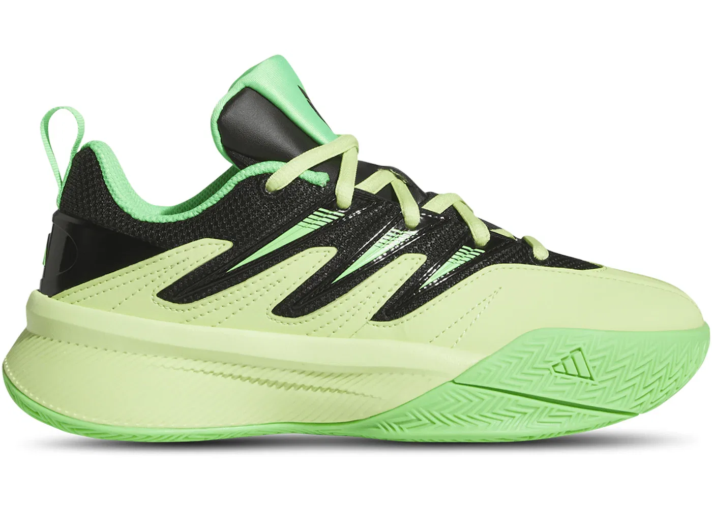 Детские кроссовки для мальчиков Dame Certified 3 Adidas, Pulse Lime Core Black Screaming Green
