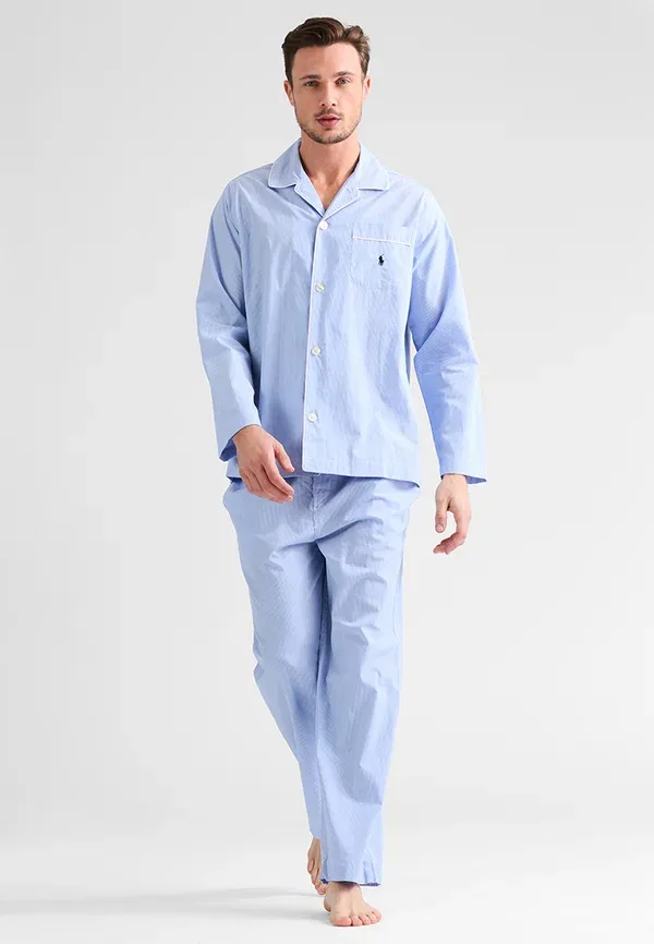 Пижама хлопковая комплект Polo Ralph Lauren, Light Blue, светло-голубой