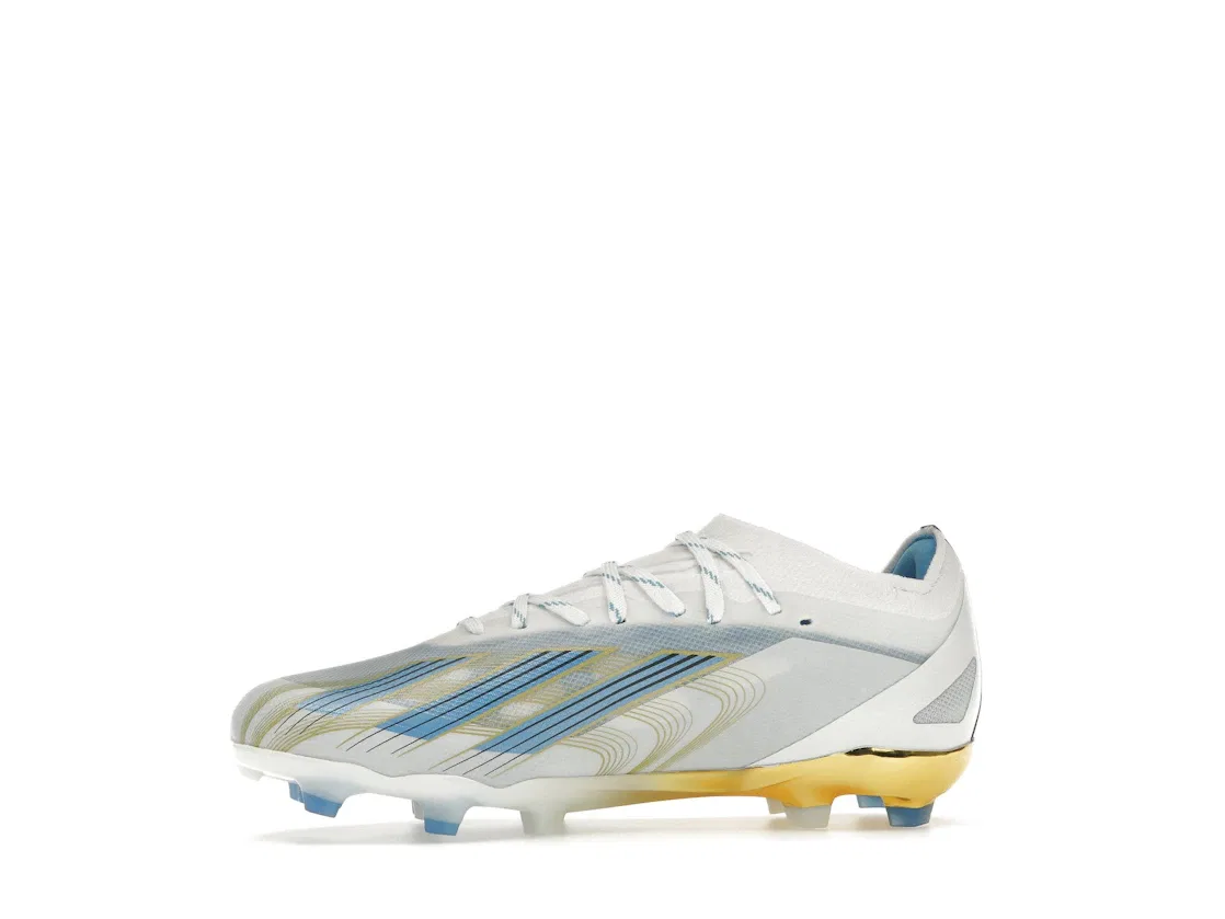 Бутсы с шипами Adidas X Crazyfast Messi LC.1 FG Adidas, Cloud White Pulse Blue Gold Metallic — фото 3