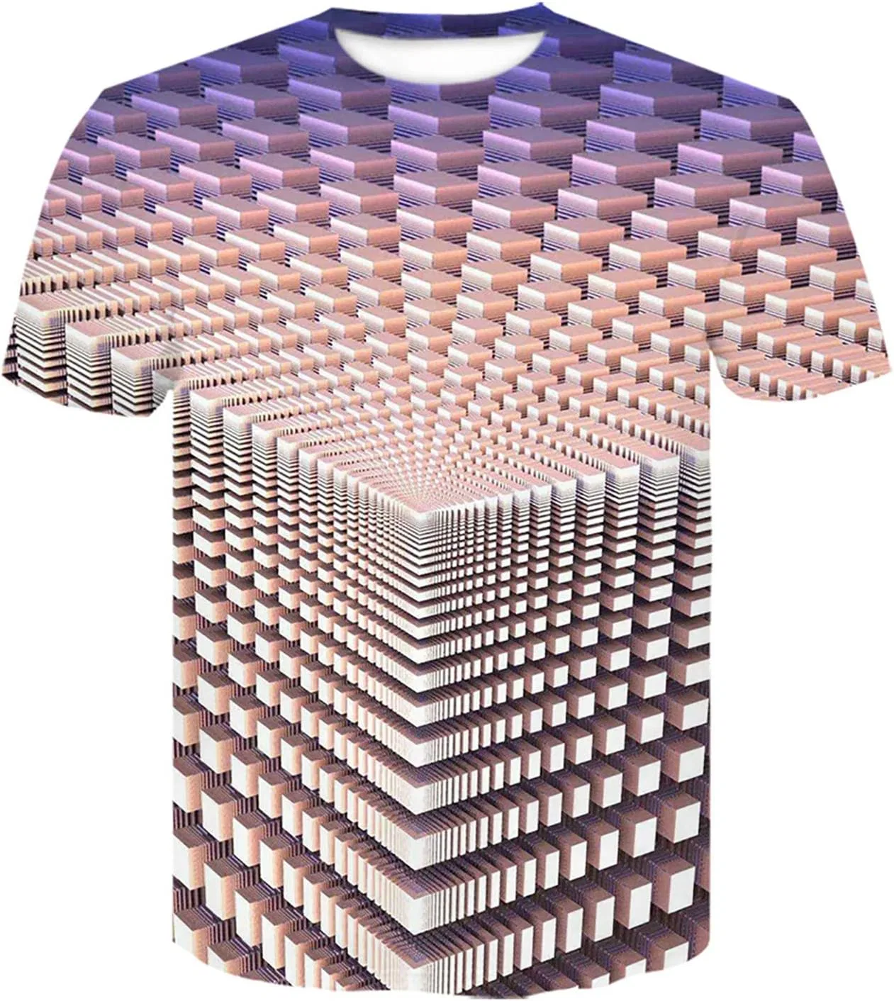 Мужская футболка с 3D принтом 4th of July, Pink