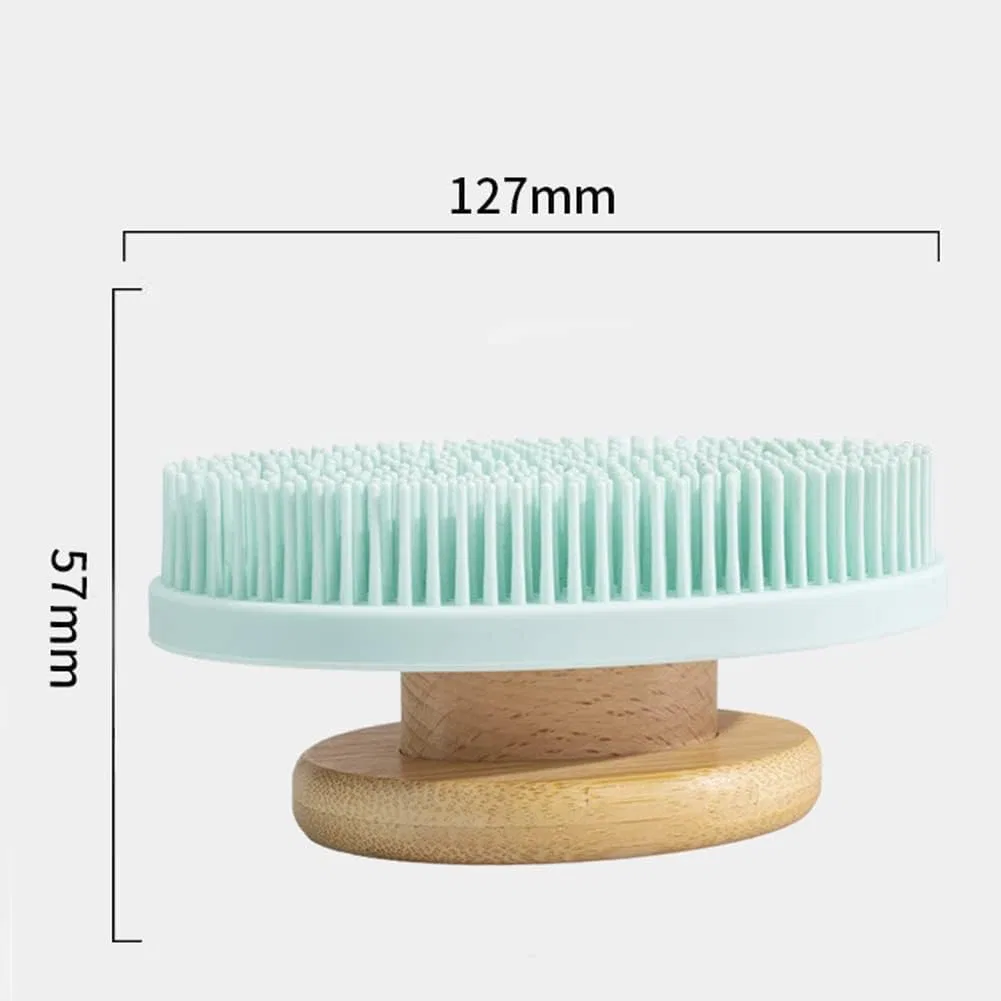 Силиконовая щетка для тела BYYLECL, 1 шт, 12x5.7 см, 1 X Hellrosa — фото 2