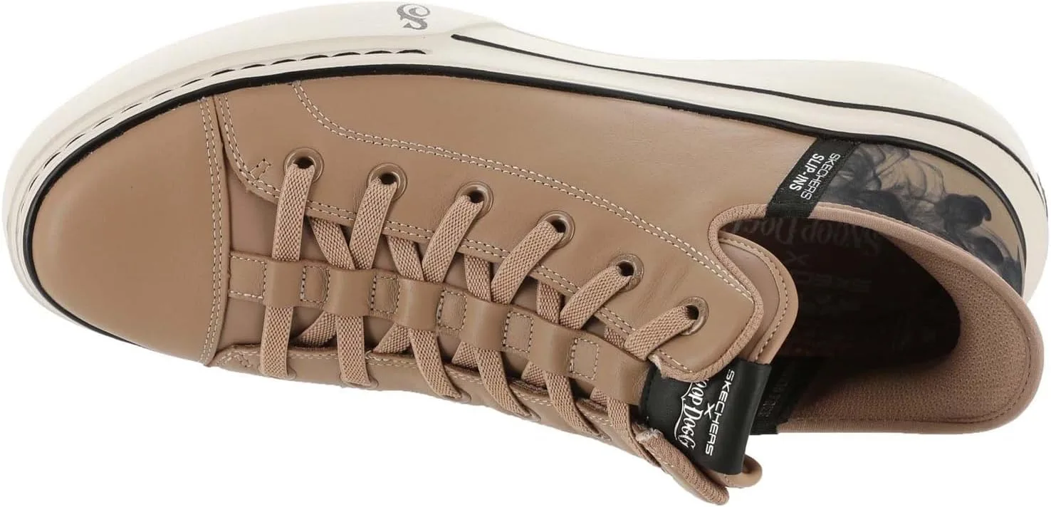 Кроссовки Skechers Snoop Dogg: Snoop One-Og Men's Canvas Hands Free Sneaker, светло-коричневый — фото 4