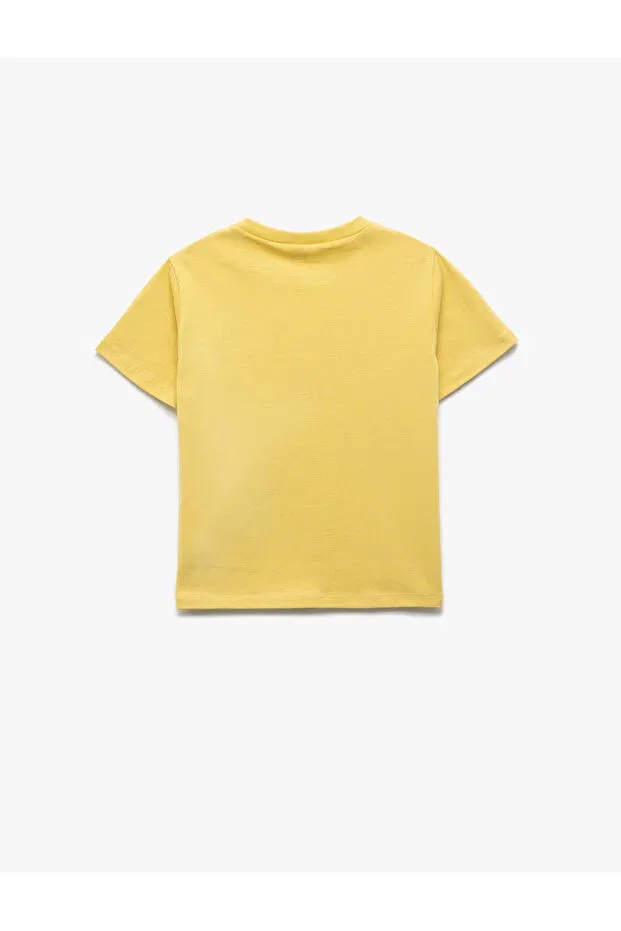 Детская футболка с принтом Dinosaur printed short sleeve crew neck cotton t-shirt Koton, Green — фото 2