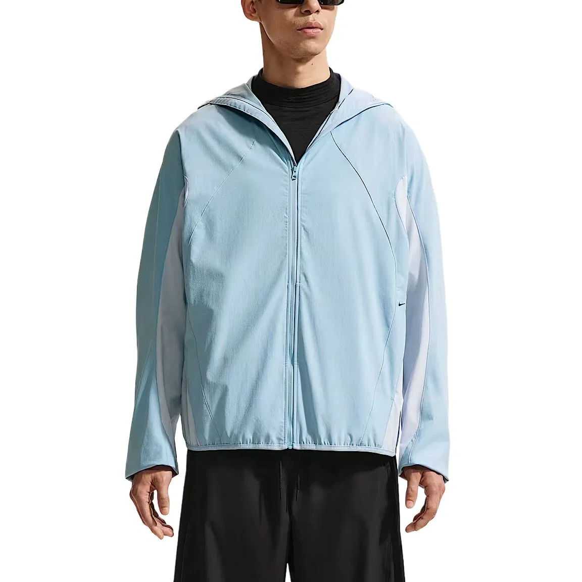 Куртка с капюшоном Nike Dri Fit, Light Armory Blue/Soccer Gray/Black