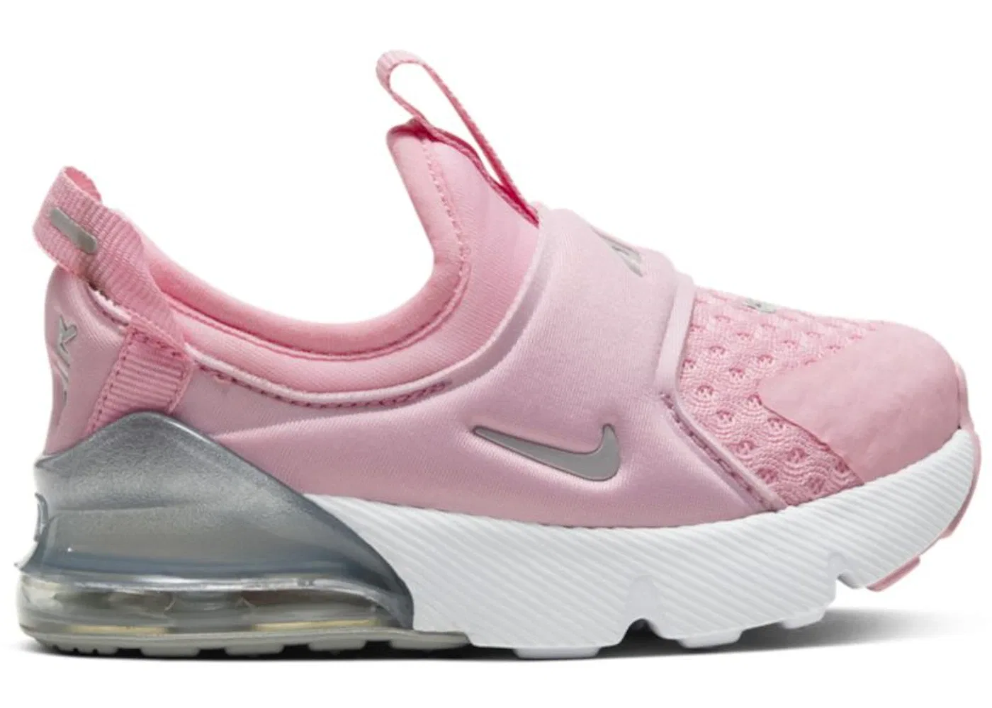 Детские кроссовки Nike Air Max 270 Extreme, Pink/White/Metallic Silver