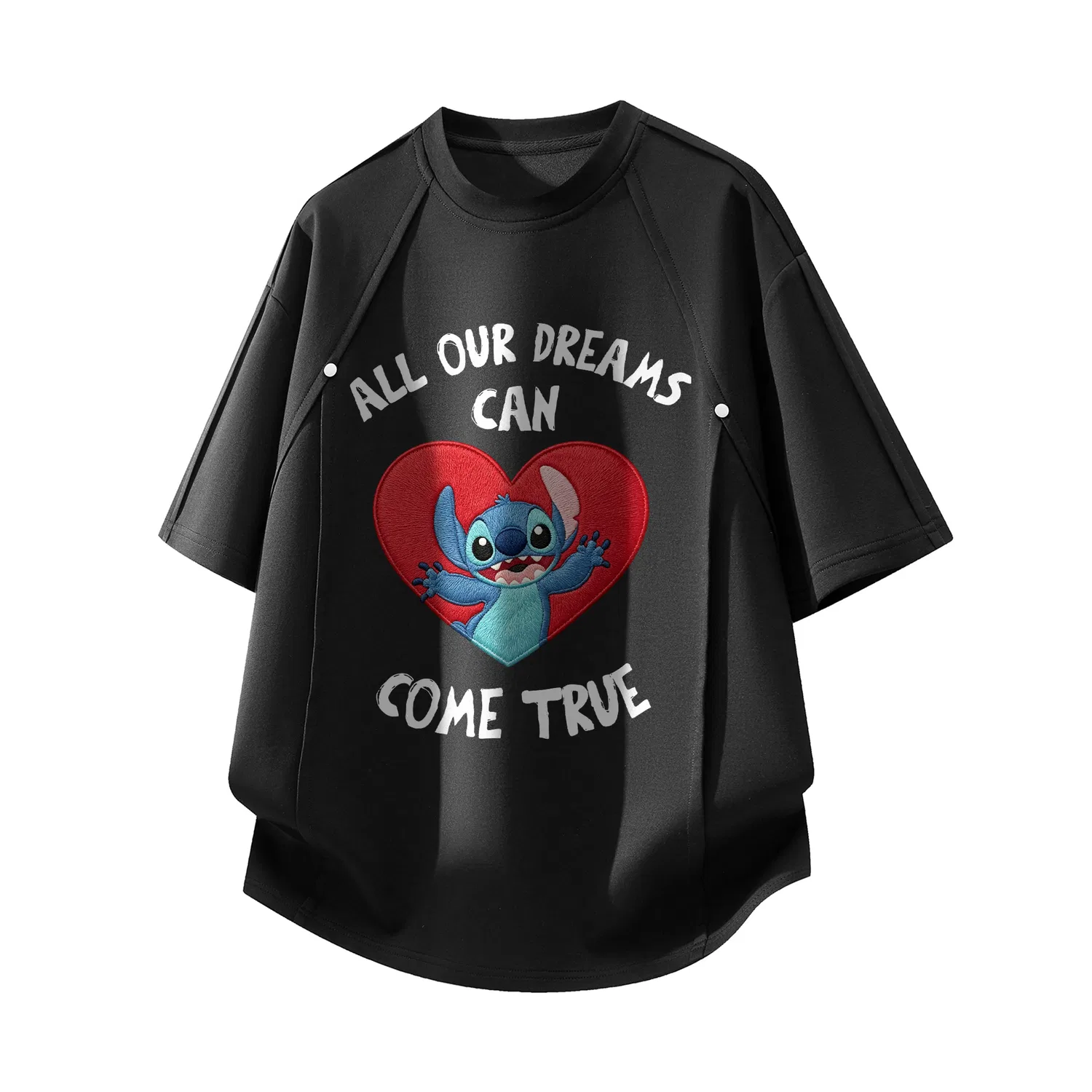 Детская футболка с принтом Disney, Unisex Crew Neck Moderate Other, Disney, Gray — фото 4