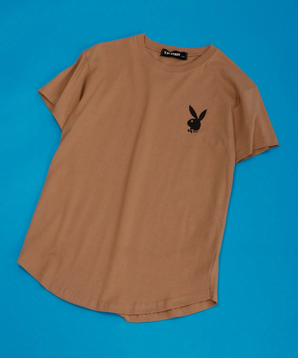 Детская футболка с принтом PLAYBOY, Beige