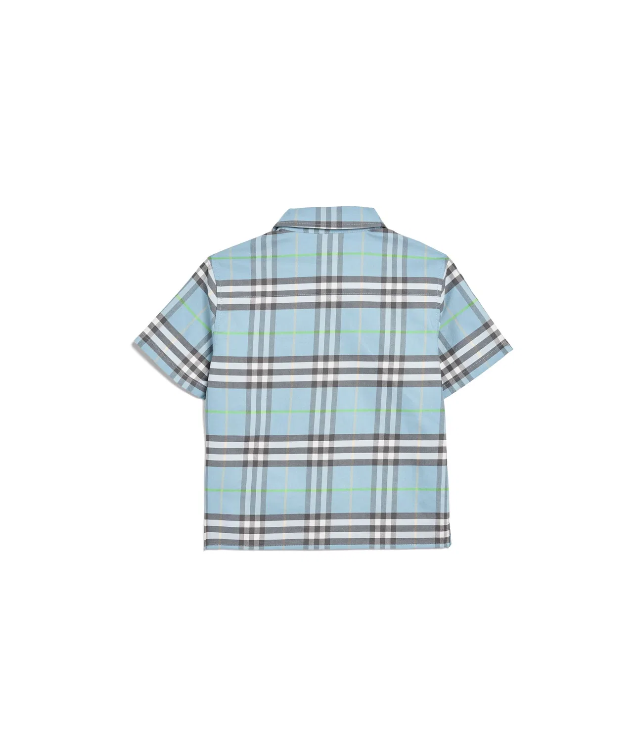Рубашка в клетку "Билли" (для младенцев/малышей) Burberry Kids, Misty Blue IP Check — фото 2