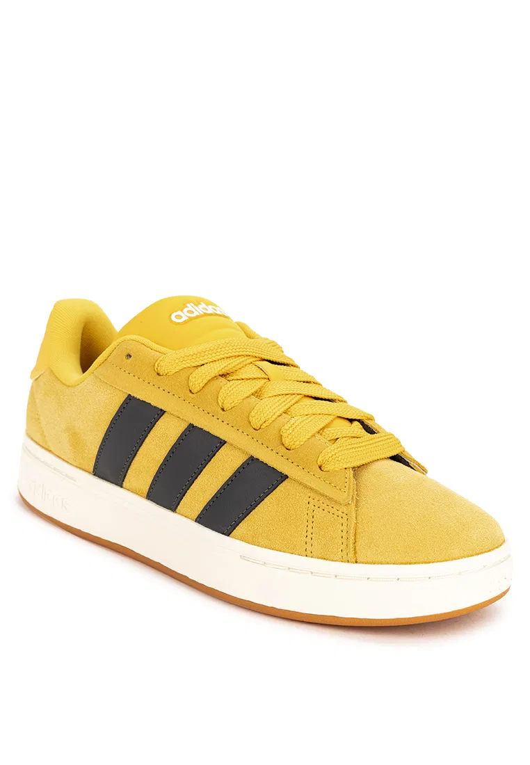 Кроссовки мужские, Grand Court Alpha 00S, Adidas, желтый