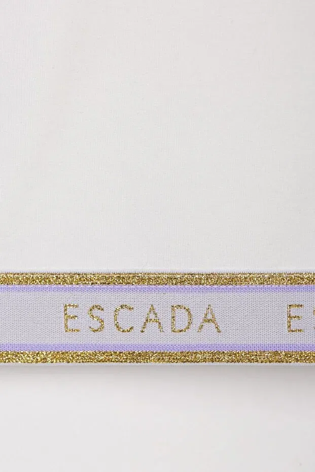 Детские свитшот с длинным рукавом Stripe detailed long sleeve children's sweatshirt Escada, White — фото 2