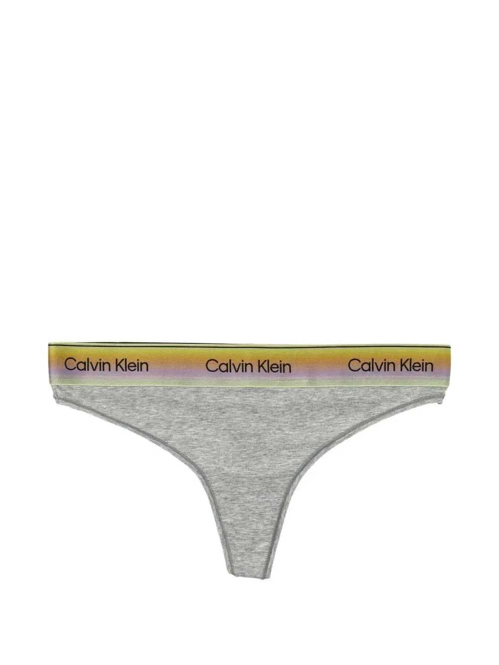 Трусы-стринги с логотипом Calvin Klein, серый