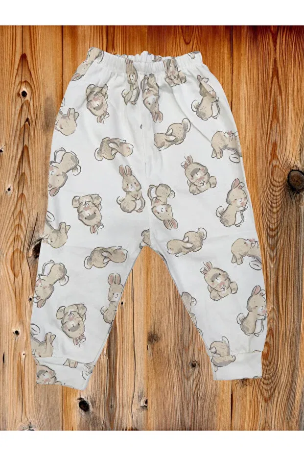 Детский комбинезон с длинным рукавом Kindo Baby, White Powder Rabbit
